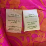 Lilly Pulitzer  Finn Silk Halter Tank Top Pop Pink Orange Tassel Tie Front Photo 3