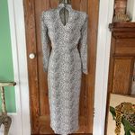 Saylor Marla Animal Print Draped Midi Dress ~ Size XS 💛🍄 Photo 5