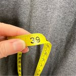 Denim & Co  Active Gray French Terry Dress Woman’s size Medium Pockets V Neck Photo 6