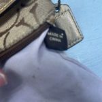 Coach  Wristlet Small Brown and Gold Jacquard‎ Fabric Soho Coin Purse Card Holder Photo 7
