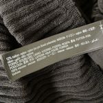 Massimo Dutti  Midi Dress Black Ribbed Knit Bodycon Viscose Sheer Resort Small Photo 7