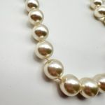 Joan Rivers Single Strand Ivory Pearl Necklace w/ Bag Gold Hardware Classic 35" Photo 5