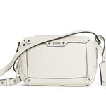 BOSS White Zipper Up Zip Pockets Adjustable Strap Handbag Crossbody Bag Photo 1