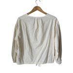 Free People Stars Align Button Front Top in Ivory Size M Photo 5