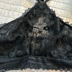 Victoria's Secret Victoria’s Secret black sheer goth BoHo Y2K halter bra extra small XS Photo 2