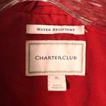 Charter Club  XL Red Water-Resistant Jacket  With Drawstring Waist Snap Pockets Photo 4