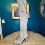 Unisa  Quesia Over The Knee Square Toe Block Heel Boots Taupe Women’s Size 9 Photo 1