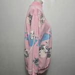 Vintage Gitano 80s Pink Cat Sweatshirt Mock Neck 90s Knit Novelty Pullover M Size M Photo 2
