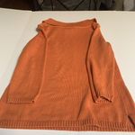 Rafaella Sweater Womens Small Orange Cotton Knit Cowl Neck Pullover 3/4 Sleeves Photo 7