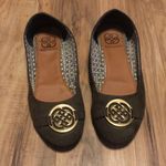 Daisy Fuentes  Green Flats with Gold Buckles Size 8 Photo 0