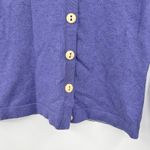 Boden button front long sleeve cotton lavender purple cardigan sweater size 8 Photo 2