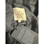 Chaser Jumpsuit Women's Small Black Linen Square Neck Button Front Wide Leg NWT Photo 2