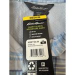 Eddie Bauer NWT  Shirt Womens Blue Plaid Adventurer Dry Size Medium UPF 50 Photo 2