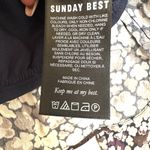 Sunday best Print Floral Women Cropped Tie Front Blue & White XS Long Sleeve Photo 2