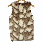 Decree  Faux Fur Animal Print Vest Photo 3
