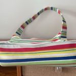 Festival Purse Colorful Colorful Stripe 90s Pockets Concert Travel Shoulder Bag White Photo 8