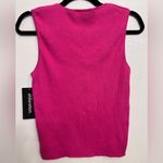 Xhilaration Hot Pink Ribbed Sleeveless Top Photo 4