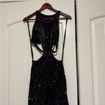 Primavera Couture  Black Sequin Backless Dress Photo 4