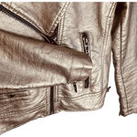 BLANK NYC  Metallic Leather Moto Jacket Photo 7