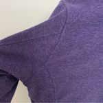 Duluth Trading Fleece Jacket Full Zip Pockets Mock Stand Up Collar Purple Photo 9