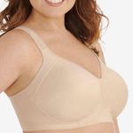 Vanity Fair  Size 40DD Sports Bra Convertible Full Figure Wireless Beige 71500 Photo 0