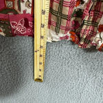 Jonathan Martin Vintage Button Up Top Womens Large Silk Red Floral Patchwork Boho Indie Hippie Photo 4