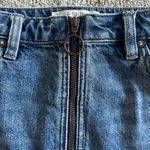 Free People  Zip it Up Denim Mini Skirt Photo 1