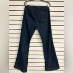 CAbi Style #146L Mid Rise Dark Denim Farrah Jeans Flare Wide Leg Size 12 Photo 3