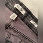 Nine West Jeans Size 10 Heidi Pull On Skinny Black Gray Plaid Stretch Photo 8