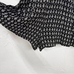 Lulus  Black White Printed Tiered Romper Womens S Beachy Casual Summer Sleeveless Photo 6