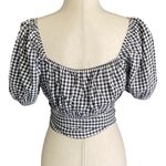 Altar'd State ALTAR’D STATE-WOMENS MEDIUM-BLACK AND WHITE CROP TOP Gingham print Photo 5