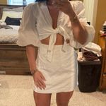 Showpo White Two Piece Skirt Set Photo 3