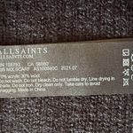 All Saints Black Rib Mix Scarf Black Wool Blend NWT MSRP $149 Photo 1