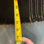 Vintage Echo Black Scarf with Gold & Silver Threads 48x51 Photo 4