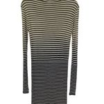 ATM Anthony Thomas Melillo Dip Dye Stripe Knit Dress In Black Combo Size XS NWT Photo 2