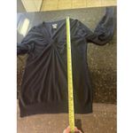 Ann Taylor  Cashmere Angora Blend Sweater‎ Black Sz Med Luxury Classy Old Money Photo 3