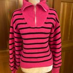 Lavishly Paris New! Women’s Striped Pattern Colorblock Drop Shoulder Sweater Photo 8