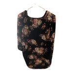 TeenBell Black Floral Kimono Blouse Photo 1