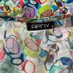 APNY Semi Sheer Abstract Multi Color Pullover Print Tunic, Sz S Photo 10