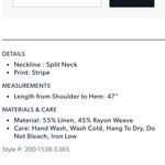 Rails AMELLIA LINEN-BLEND MIDI BLUE PINK DRESS KONA STRIPE COTTON LINEN TIERED Photo 4