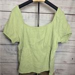 Hippie Rose  Light Green Blouse Photo 1