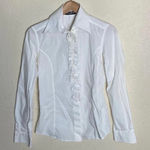 Dolce & Gabbana Dolce‎ & Gabbana White Button Up Blouse  With Beautiful Detail ( 42 ) Photo 0