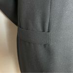 Vintage Crepe Wool Dress High Neck Lined Dramatic Long Sleeves‎ Women Sz 8 Retro Black Photo 11