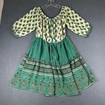 Karma Highway Womens One Size Green Printed Pullover Lightweight Boho Dress Photo 1