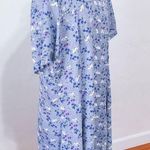 Vintage 90's Lavender Floral Dress Purple Size L Photo 4