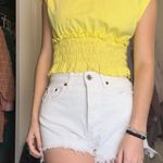ZARA White Denim Shorts Photo 0
