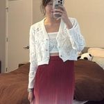 Urban Outfitters New white Knit cropped cardigan and tank top set Photo 0