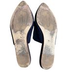 Jenni Kayne  - Navy Suede Pointed Toe Mule Flats Sz 8.5 Photo 8