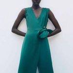 ZARA NEW Satin Effect Sleeveless Jumpsuit Photo 0