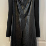DO+BE  Goth Witchy Dress Small Black Faux Leather Whimsygoth New Years Club Photo 0